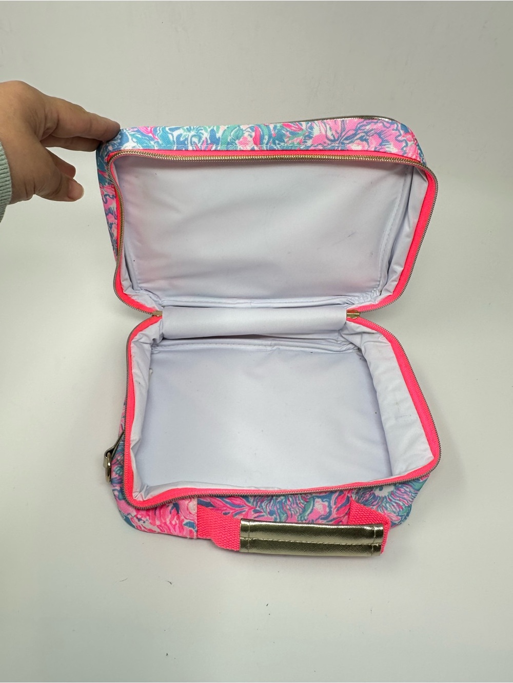 Lilly Pulitzer Tropical Print Insulated Lunch Cooler Crossbody Bag - Picture 10 of 15